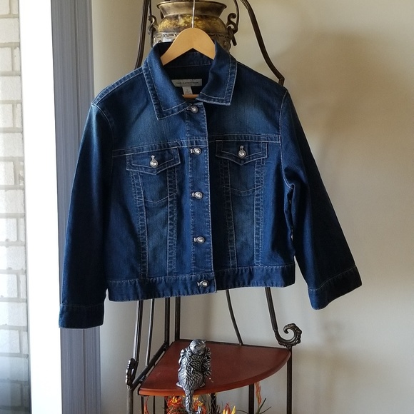 Chico's Jackets & Blazers - Chicos's Women's Blue Jean Jacket  S-2 (14-14/L)